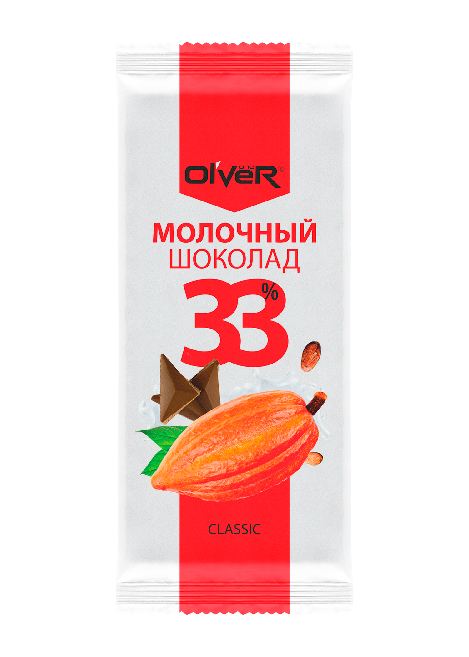 Молочный шоколад Olver 33,6% 100 г