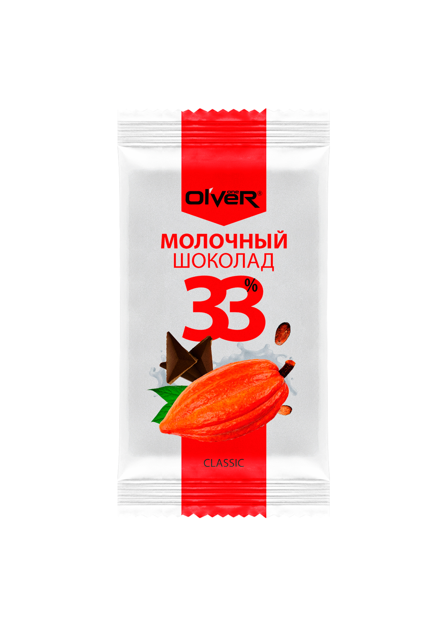 Молочный шоколад Olver 33,6% 25 г